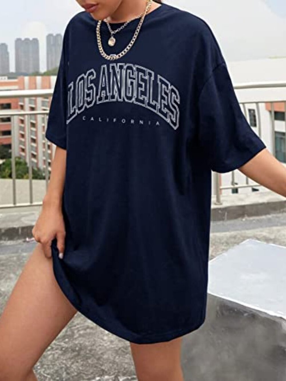 🆕 T Shirts for Women, Oversized Graphic Tees Cotton T-Shrits for Summer, - Picture 5 of 6